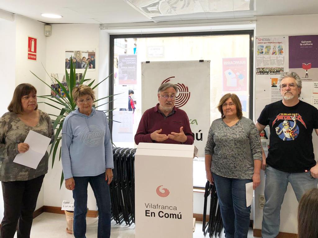 Vilafranca en Comú obre un procés de primàries per escollir el candidat per a les municipals. Vilafranca en Comú  