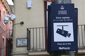 Vilafranca instal.larà 33 noves càmeres de videovigilància als carrers per augmentar la seguretat . Ramon Filella