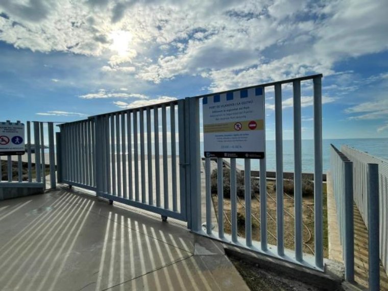 Vilanova restringeix l'accés al mirador del Port les nits del cap de setmana i vigílies de festius. Ajuntament de Vilanova