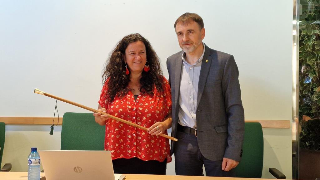 Virginia Moreno substitueix Josep Carreras com a alcaldessa de Santa Oliva. Ajuntament de Santa Oliva
