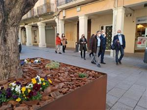 Visita del director general de Comerç a Vilafranca. Ajuntament de Vilafranca