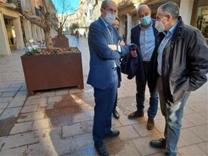Visita del director general de Comerç a Vilafranca