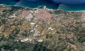 Vista aèria de Vilanova i la Geltrú. Google Earth