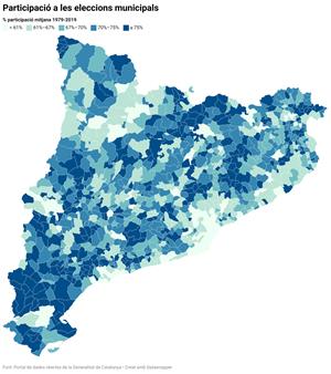 Abstencionisme a les municipals: menys votants de mitjana a les grans ciutats, més a comarques despoblades i envellides. ACN