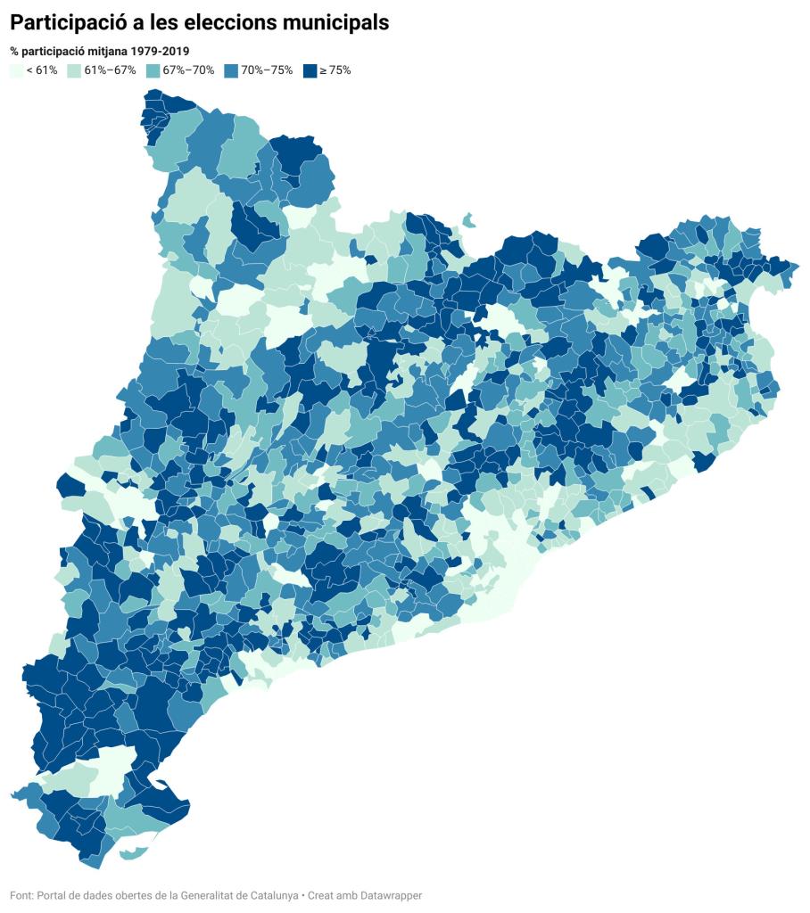 Abstencionisme a les municipals: menys votants de mitjana a les grans ciutats, més a comarques despoblades i envellides. ACN