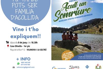 Acció Solidària amb el Sàhara busca famílies a l'Alt Penedès i Garraf per acollir infants aquest estiu. EIX