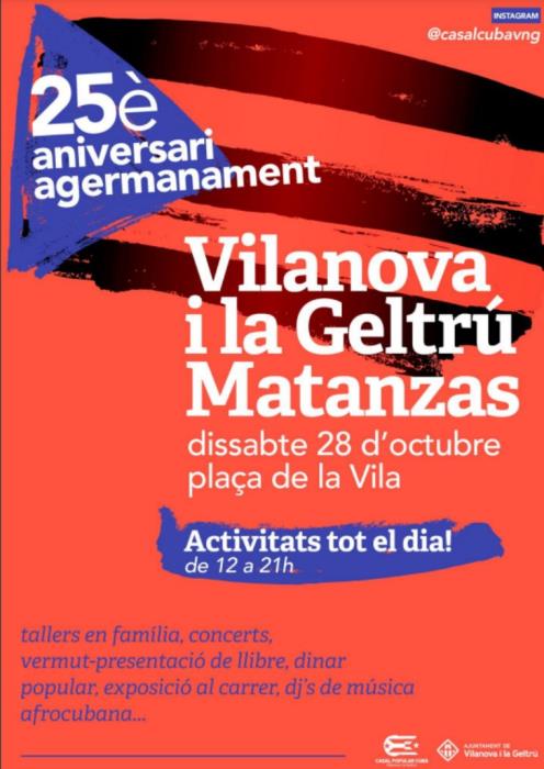 25è aniversari de l'agermanament Vilanova i la Geltrú i Matanzas
