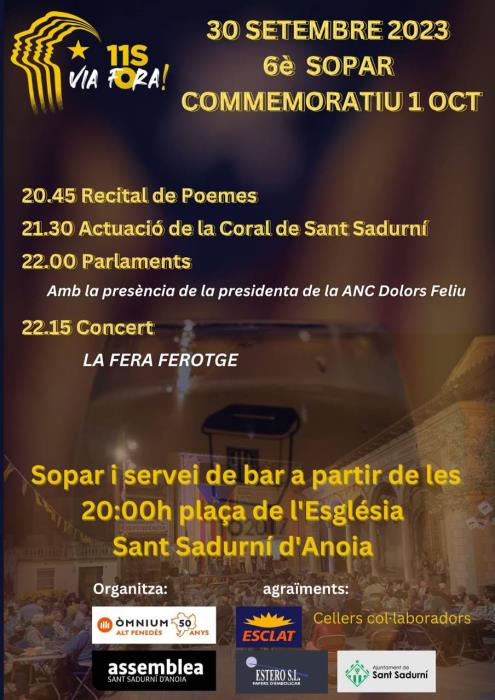 6è sopar commemoratiu de l'1 d'octubre