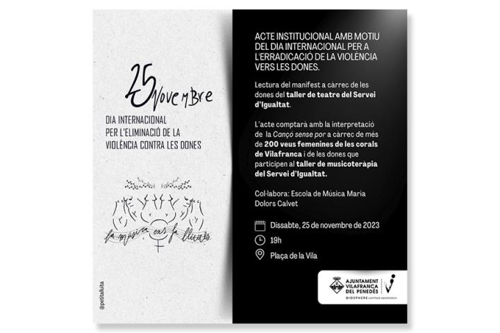 Acte 25N a Vilafranca del Penedès