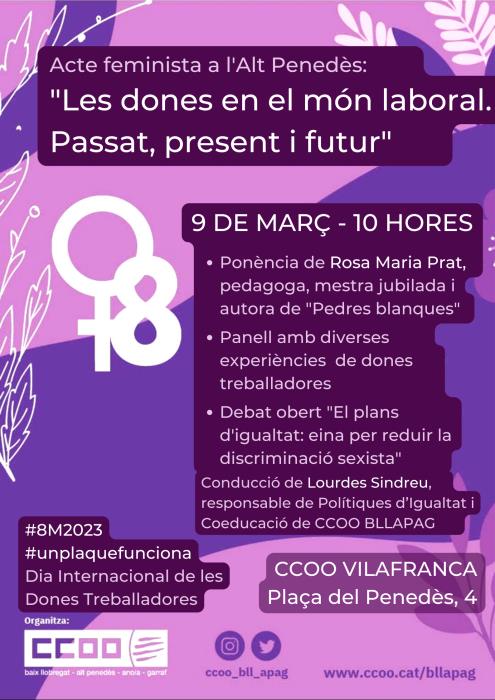 Alt Penedès organitza un acte feminista a Vilafranca 01.03.23