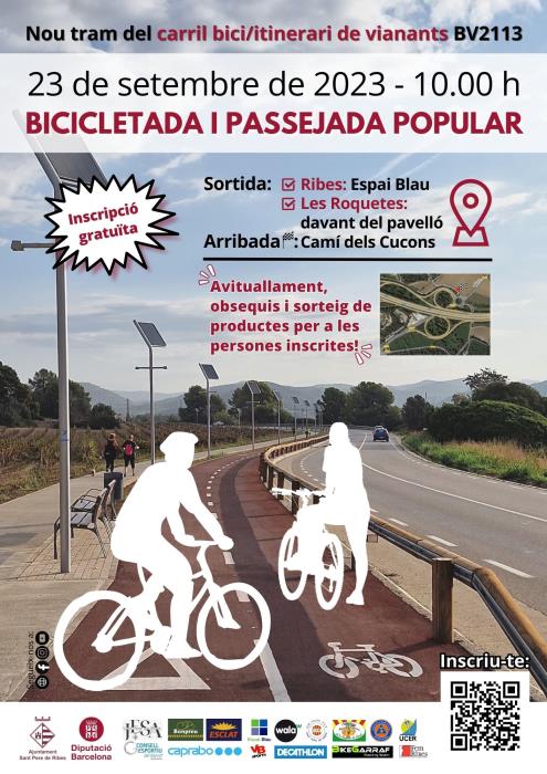 Bicicletada i passejada popular a Sant Pere de Ribes