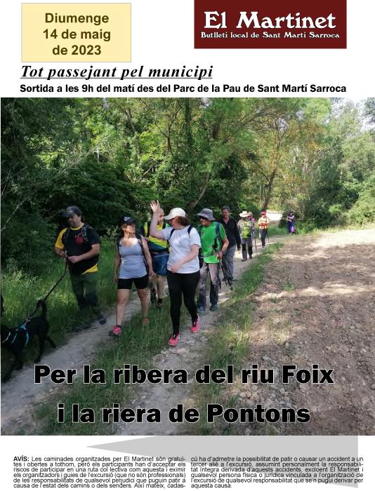 Caminada per la ribera del riu Foix i la riera de Pontons