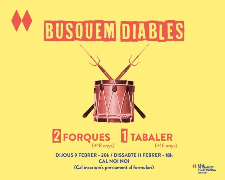 Convocatòria del Ball de Diables de Vilafranca
