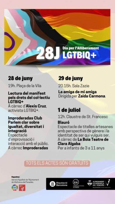 Dia Internacional per a l’Alliberament LGBTI+ a Vilafranca