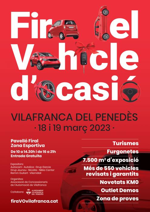 El 18 i 19 de març, Fira del Vehicle d’Ocasió de Vilafranca del Penedès