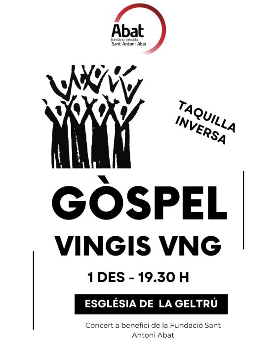 El cor Vingis VNG ofereix un concert de gòspel a benefici de la Fundació Sant Antoni Abat