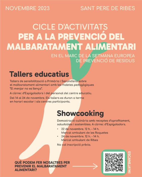 El malbaratament alimentari centra la Setmana Europea de la Prevenció de Residus