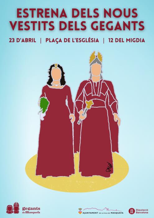 Estrena dels nous vestits dels gegants de Masquefa