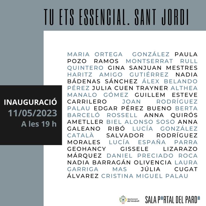 Exposició de les obres premiades del “Tu Ets Essencial. Sant Jordi”