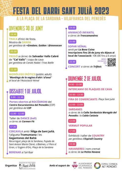 Festa del Barri Sant Julià 2023