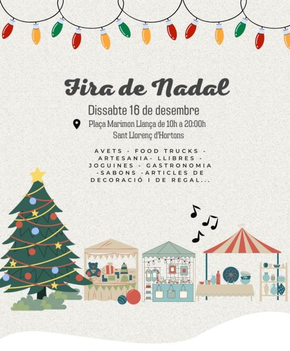 Fira de Nadal a Sant Llorenç d'Hortons