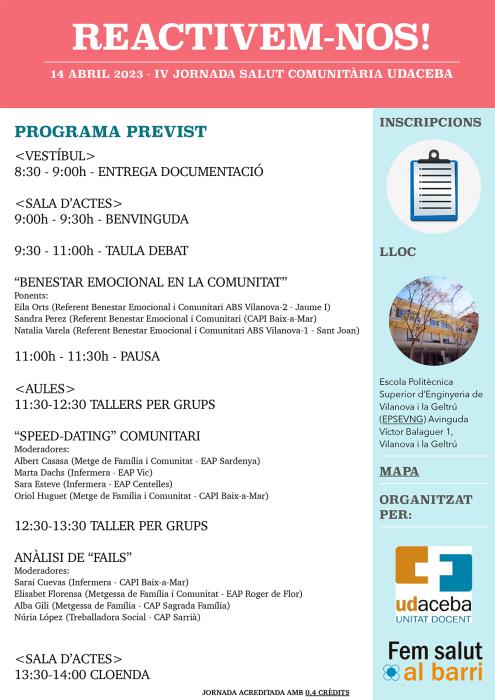 IV Jornada Salut Comunitària