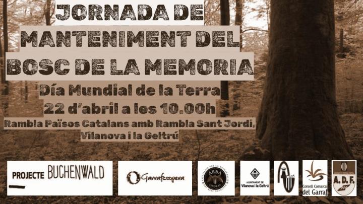 Jornada de manteniment del Bosc de la Memòria de la Deportació