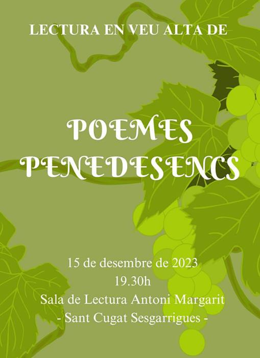 Lectura de poemes penedesencs