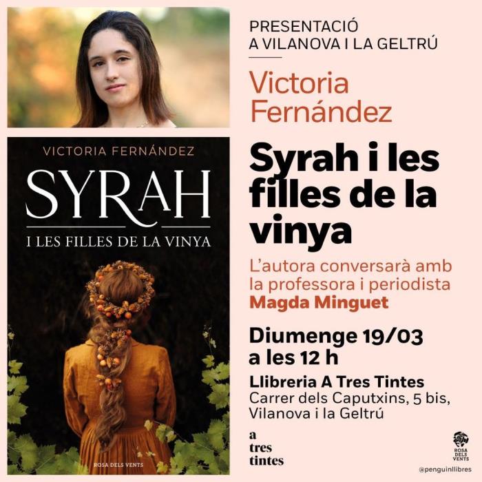 Presentació del llibre Syrah i les filles de la vinya, de Victoria Fernández