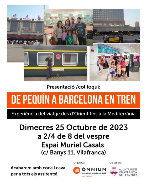 Presentació i col·loqui: De Pequín a Barcelona en tren