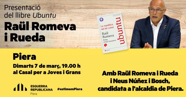 Presentació llibre Romeva a Piera