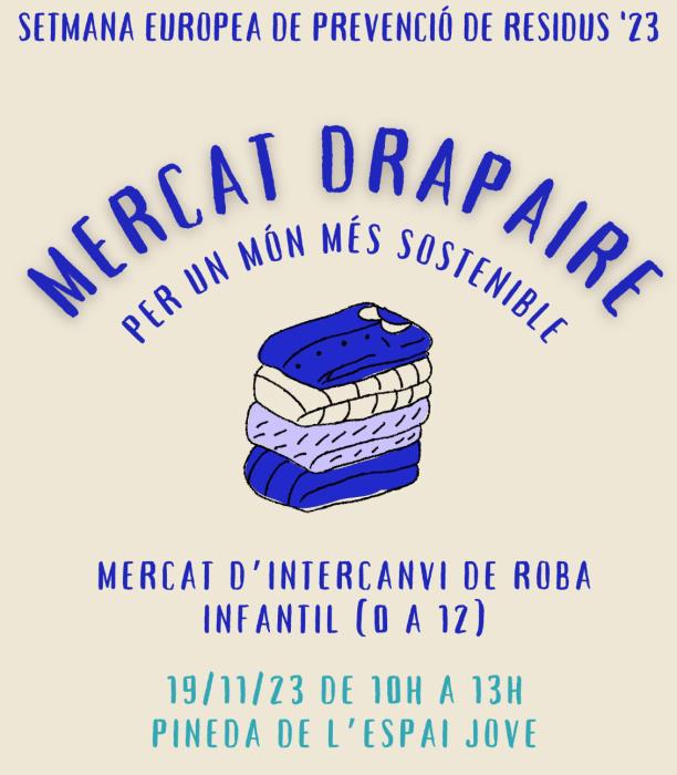 Sitges fomenta l’intercanvi de roba infantil amb un mercat a l’Espai Jove