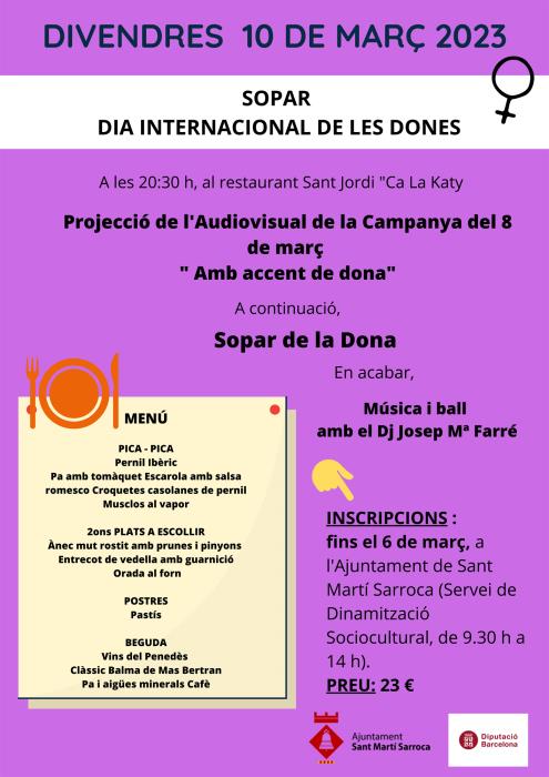 Sopar de la Dona Sant Martí Sarroca