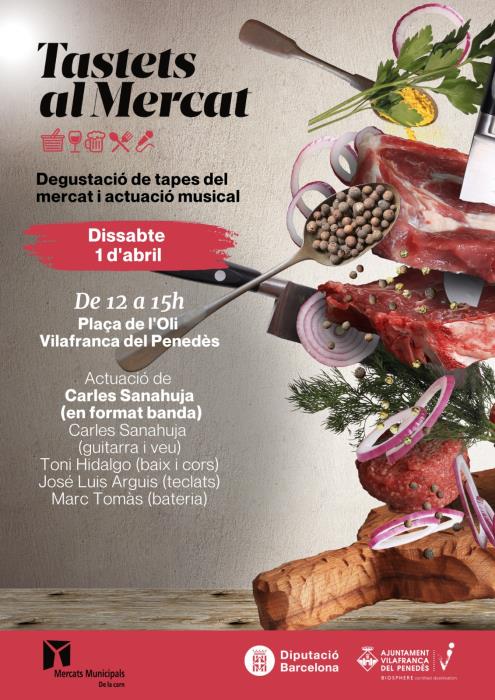 Tastets al Mercat amb l’actuació de Carles Sanahuja (i banda)