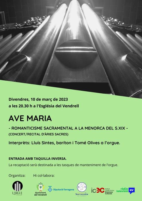 Temporada de concerts de l’Orgue del Vendrell