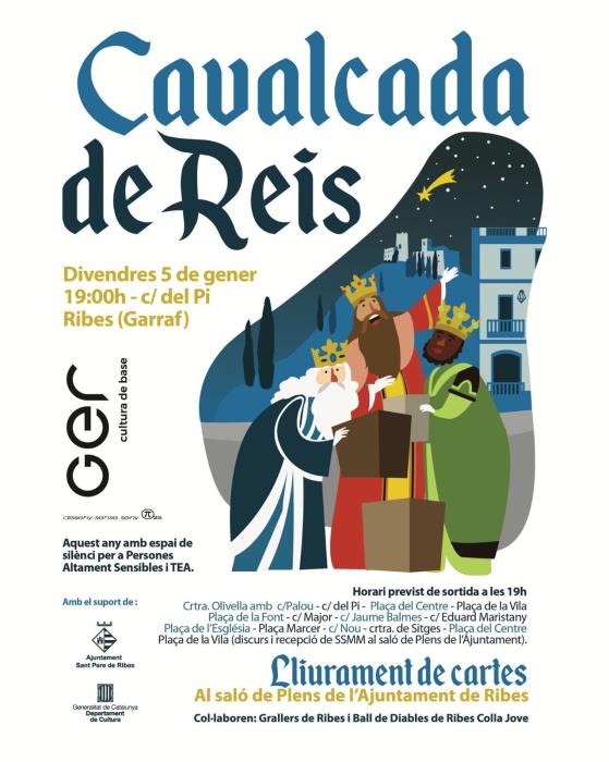 Tot preparat a Sant Pere de Ribes per a l'arribada de Ses Majestats els Reis Mags d'Orient