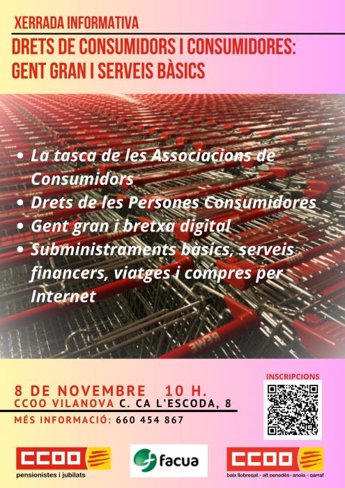 Xerrada sobre drets de consumidors adreçada a la gent gra