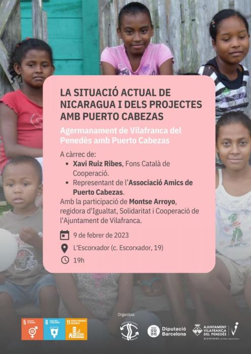 Xerrada sobre la situació actual de Nicaragua i dels projectes de Vilafranca amb Puerto Cabezas