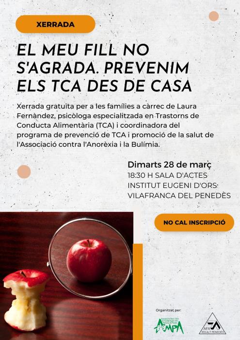 Xerrada sobre Trastorns de Conducta Alimentària