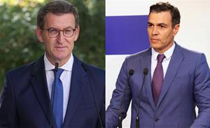 Alberto Nuñez Feijoo i Pedro Sánchez. ACN