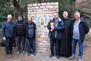 Benedicció de la majòlica dedicada a la Mare de Déu de la Fontsanta