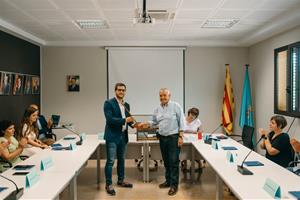 Bernat Catasús, investit nou alcalde de Sant Quintí de Mediona. Ajt Sant Quintí de Medion