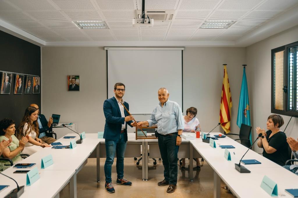 Bernat Catasús, investit nou alcalde de Sant Quintí de Mediona. Ajt Sant Quintí de Medion