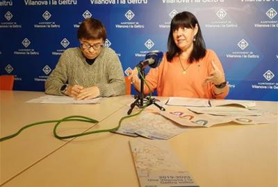 Blanca Albà i Olga Arnau. Ajuntament de Vilanova