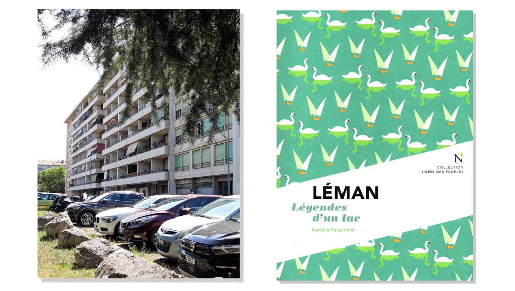 Bloc de pisos 19 Rue Vidollet, Ginebra, on va viure Mercè Rodoreda i coberta ‘Léman. Légendes d'un lac’, d'Isabelle Falconnier. Eix