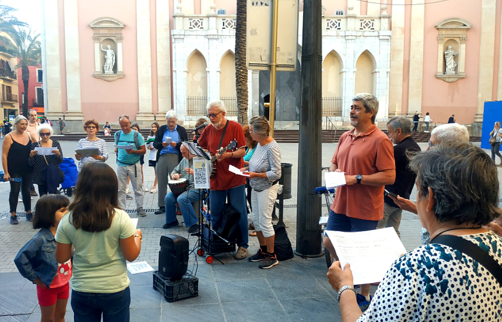 Cantada per la Pau. Eix