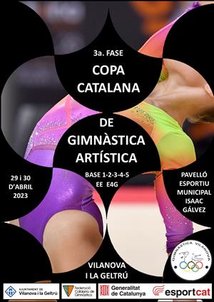 Cartell de la 3a.Fase de la Copa Catalana. Eix