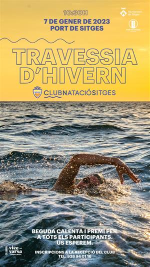 Cartell Travessia d’hivern del Club Natació Sitges