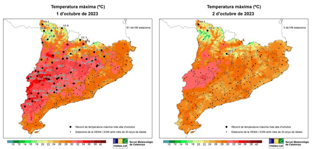 Catalunya tanca un dels setembres més càlids de les últimes dècades. Generalitat de Catalunya
