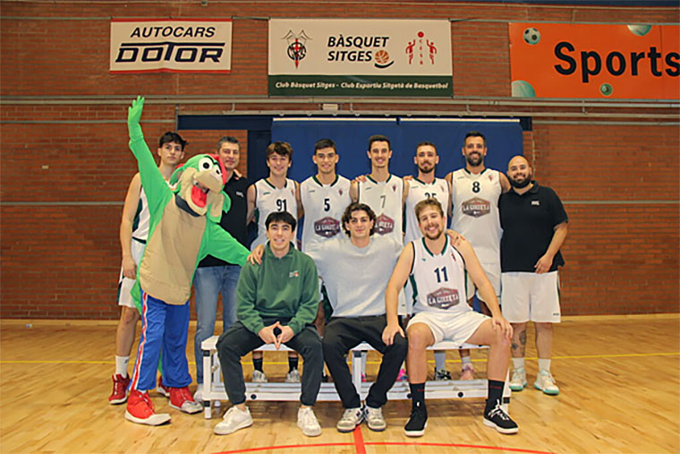 C.C. Segona  masculí CB Sitges. Eix